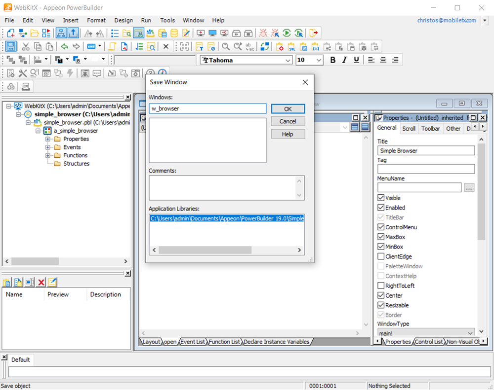 PowerBuilder For Windows